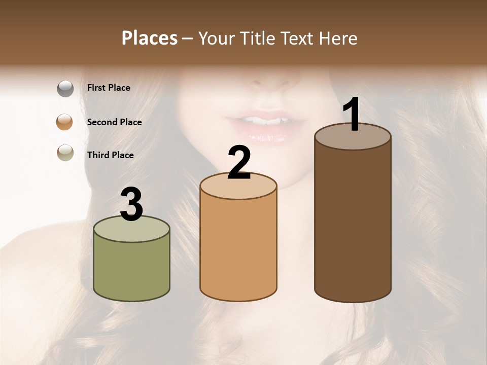 Adult Freshness Woman PowerPoint Template