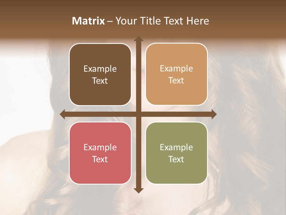 Adult Freshness Woman PowerPoint Template