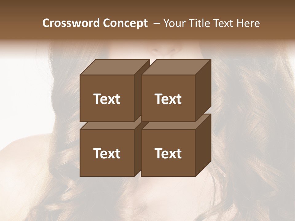 Adult Freshness Woman PowerPoint Template