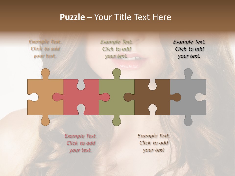 Adult Freshness Woman PowerPoint Template