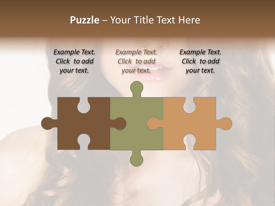 Adult Freshness Woman PowerPoint Template