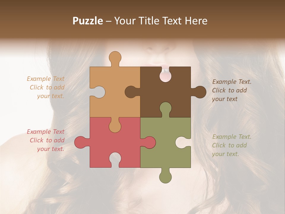 Adult Freshness Woman PowerPoint Template