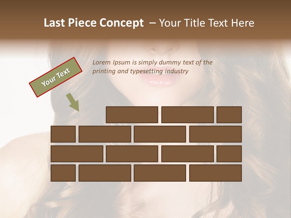 Adult Freshness Woman PowerPoint Template