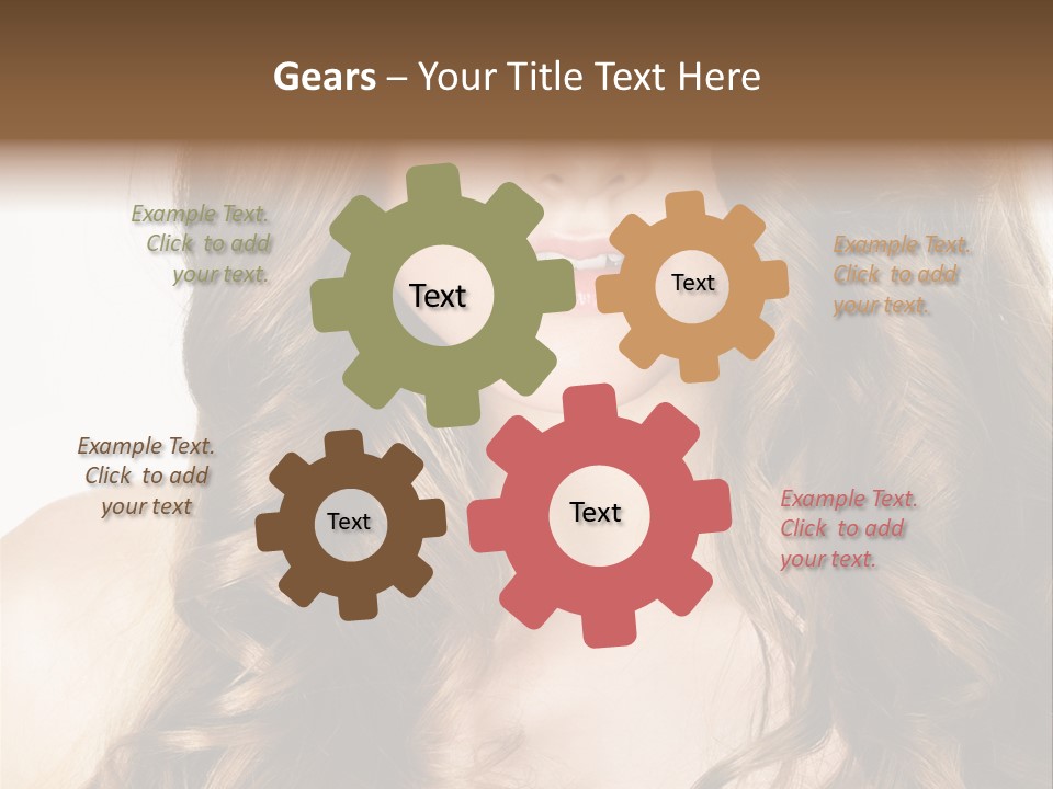 Adult Freshness Woman PowerPoint Template