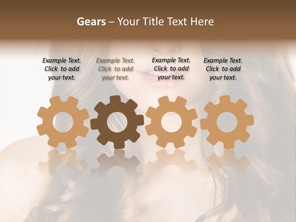 Adult Freshness Woman PowerPoint Template