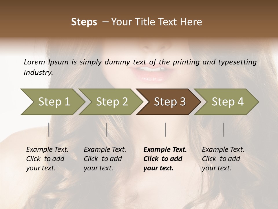 Adult Freshness Woman PowerPoint Template
