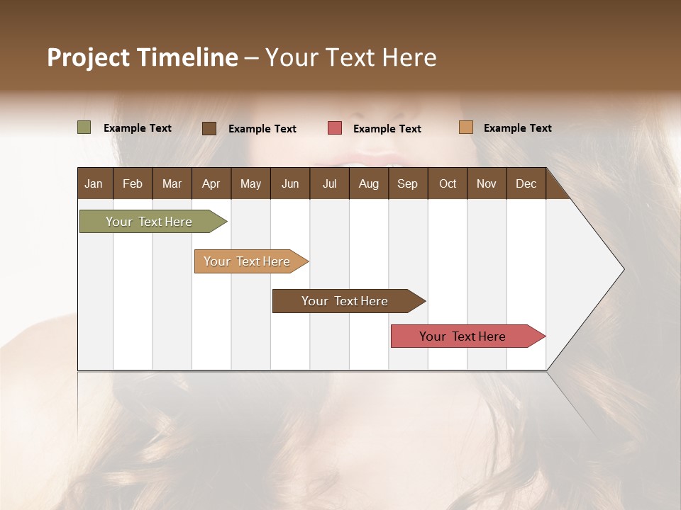 Adult Freshness Woman PowerPoint Template