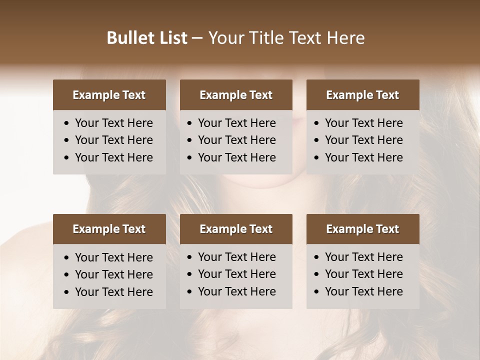 Adult Freshness Woman PowerPoint Template