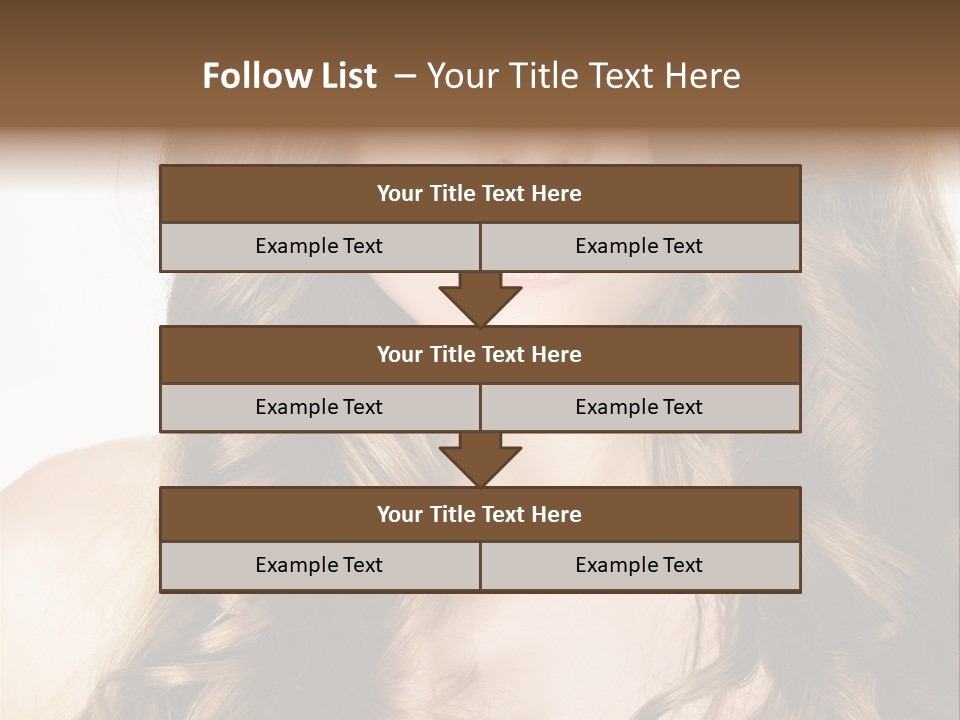 Adult Freshness Woman PowerPoint Template
