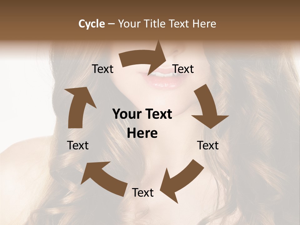 Adult Freshness Woman PowerPoint Template