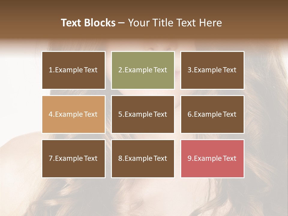 Adult Freshness Woman PowerPoint Template