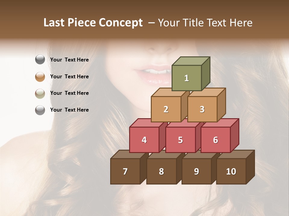 Adult Freshness Woman PowerPoint Template