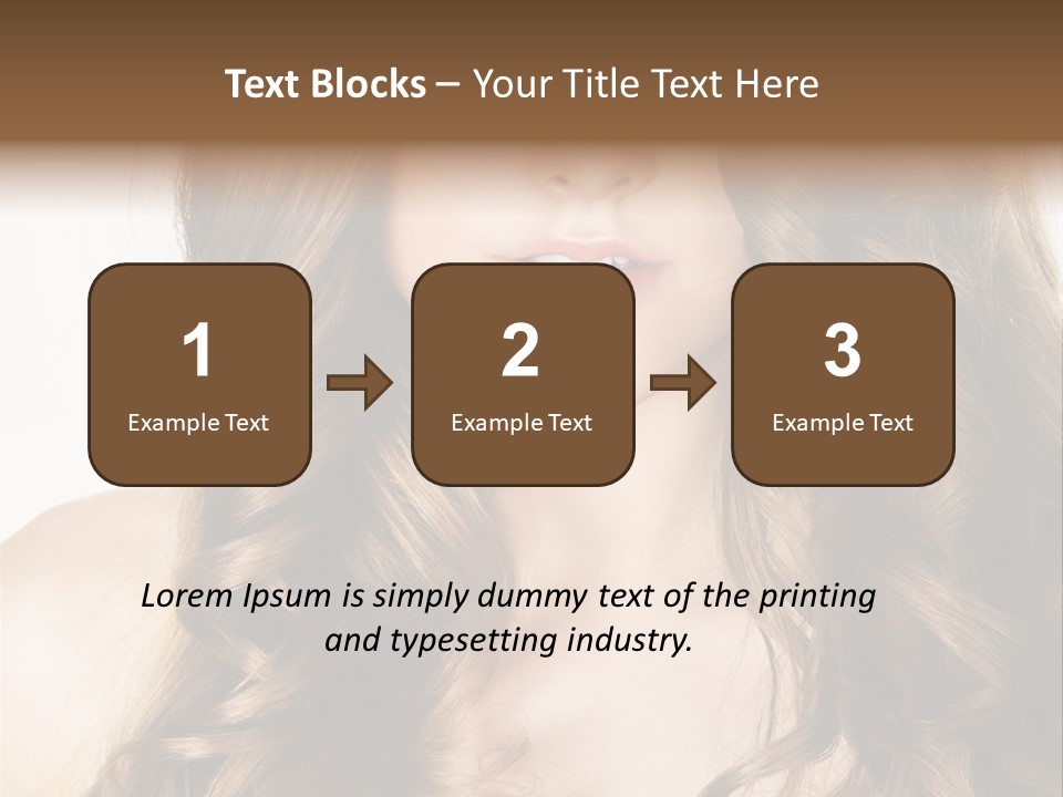 Adult Freshness Woman PowerPoint Template