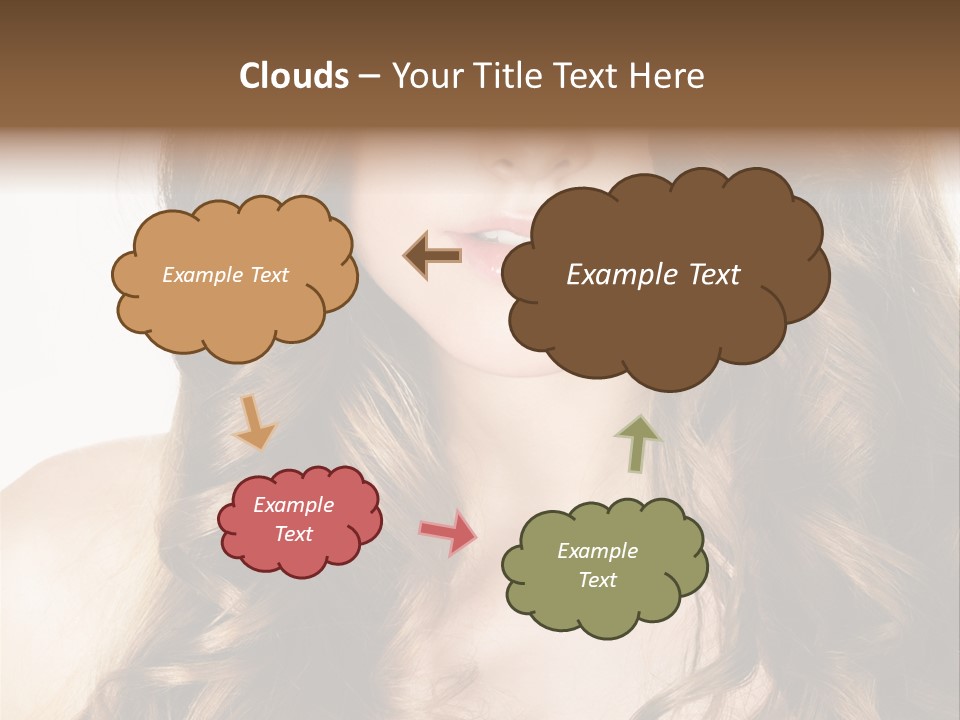 Adult Freshness Woman PowerPoint Template