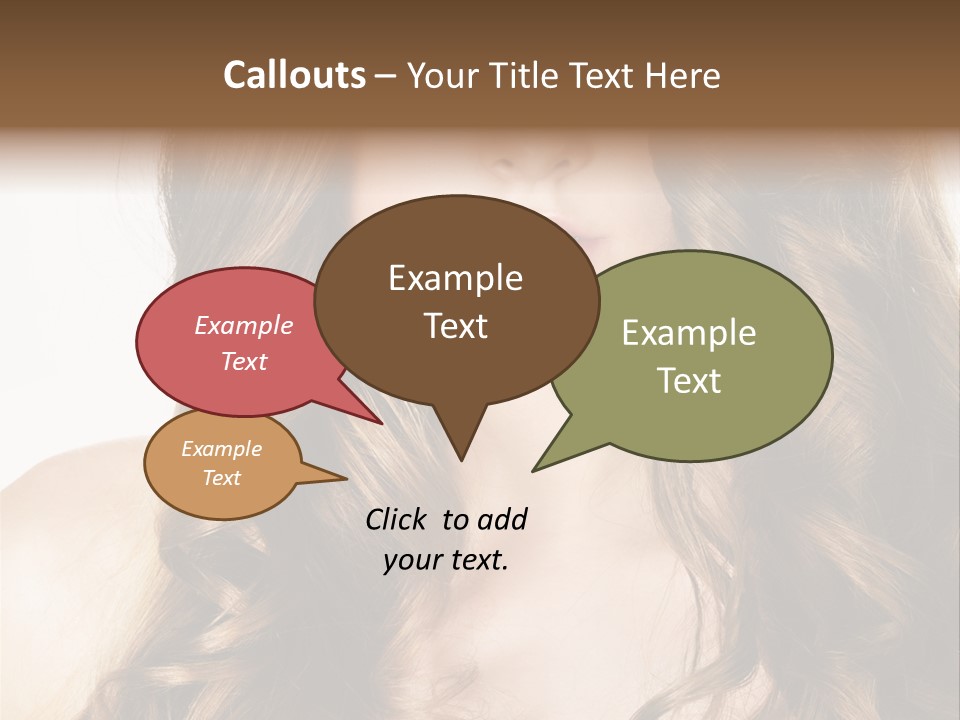 Adult Freshness Woman PowerPoint Template