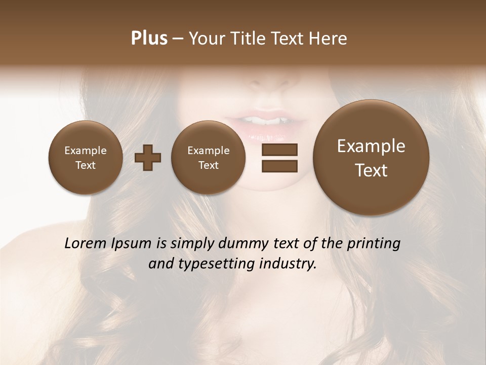 Adult Freshness Woman PowerPoint Template