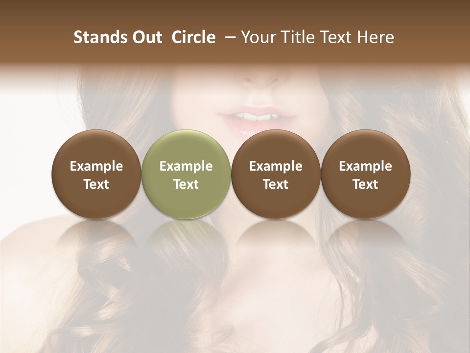 Adult Freshness Woman PowerPoint Template