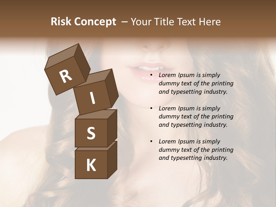 Adult Freshness Woman PowerPoint Template