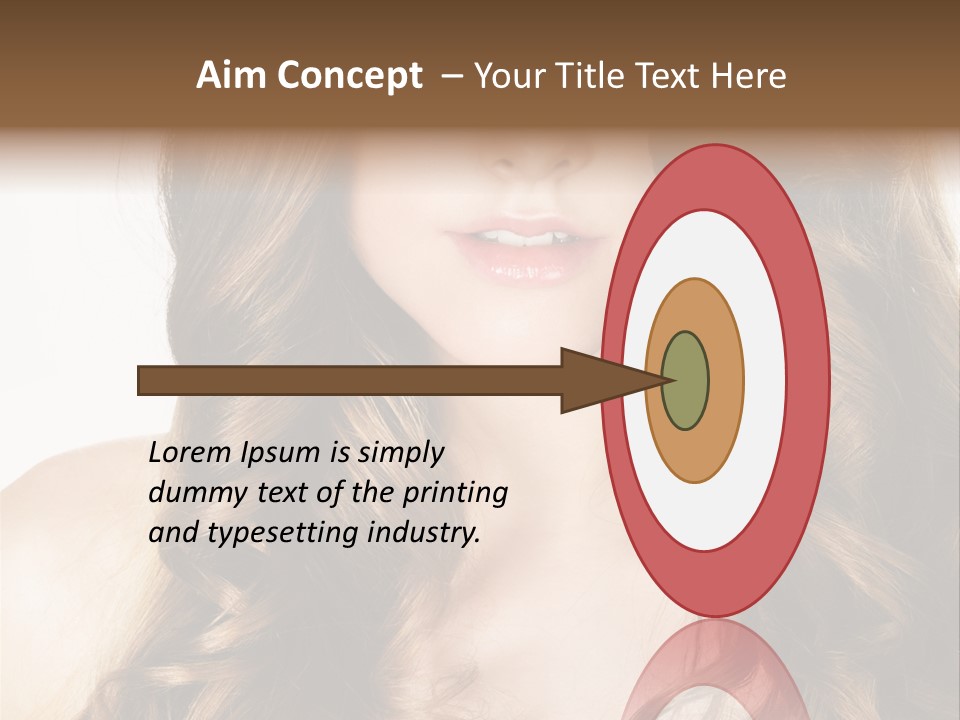 Adult Freshness Woman PowerPoint Template