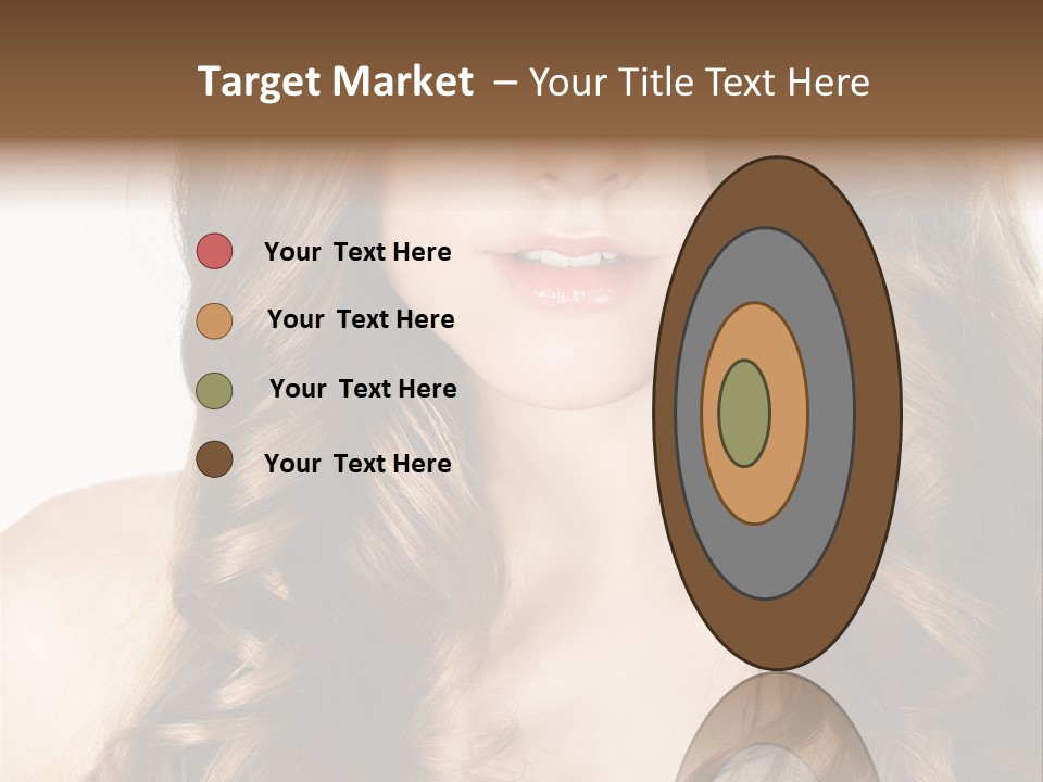 Adult Freshness Woman PowerPoint Template