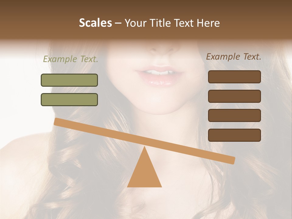 Adult Freshness Woman PowerPoint Template