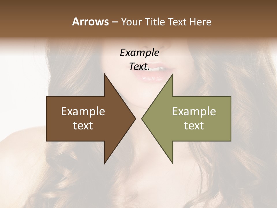 Adult Freshness Woman PowerPoint Template