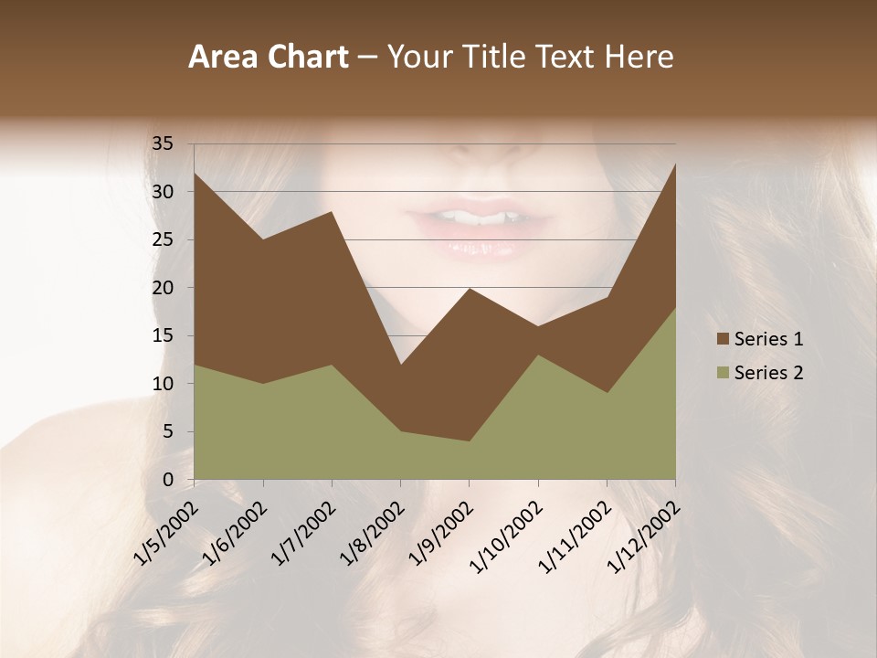 Adult Freshness Woman PowerPoint Template