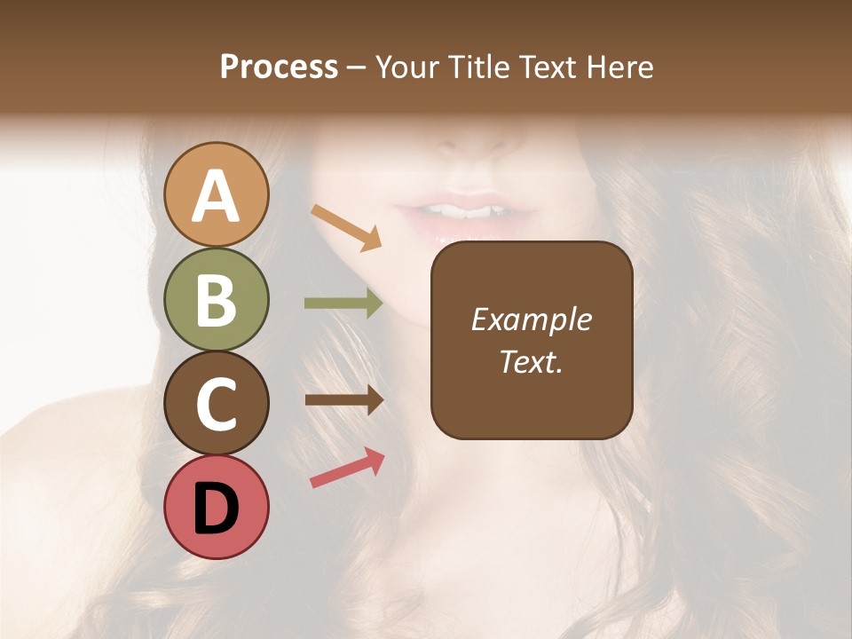 Adult Freshness Woman PowerPoint Template