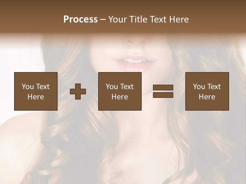 Adult Freshness Woman PowerPoint Template
