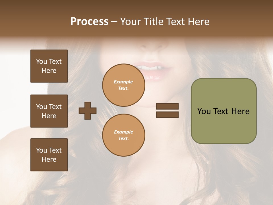 Adult Freshness Woman PowerPoint Template