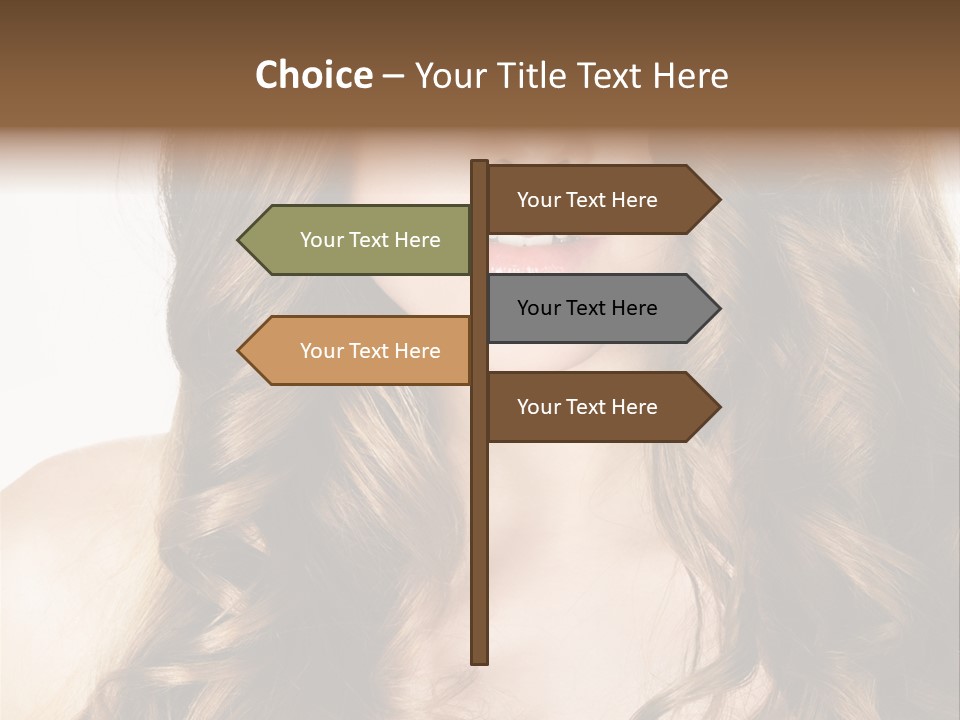 Adult Freshness Woman PowerPoint Template