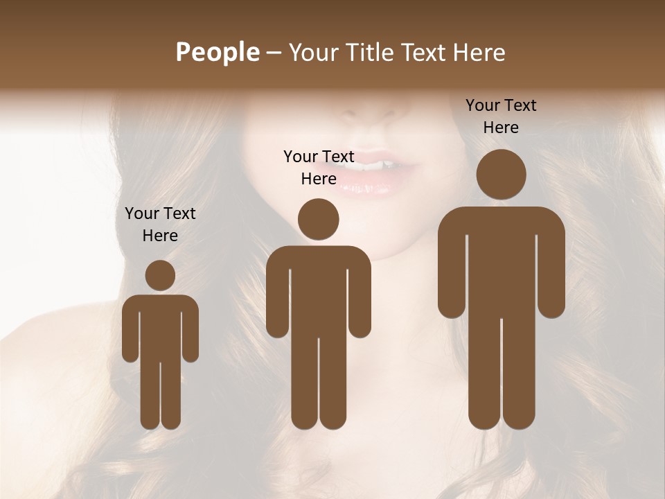 Adult Freshness Woman PowerPoint Template