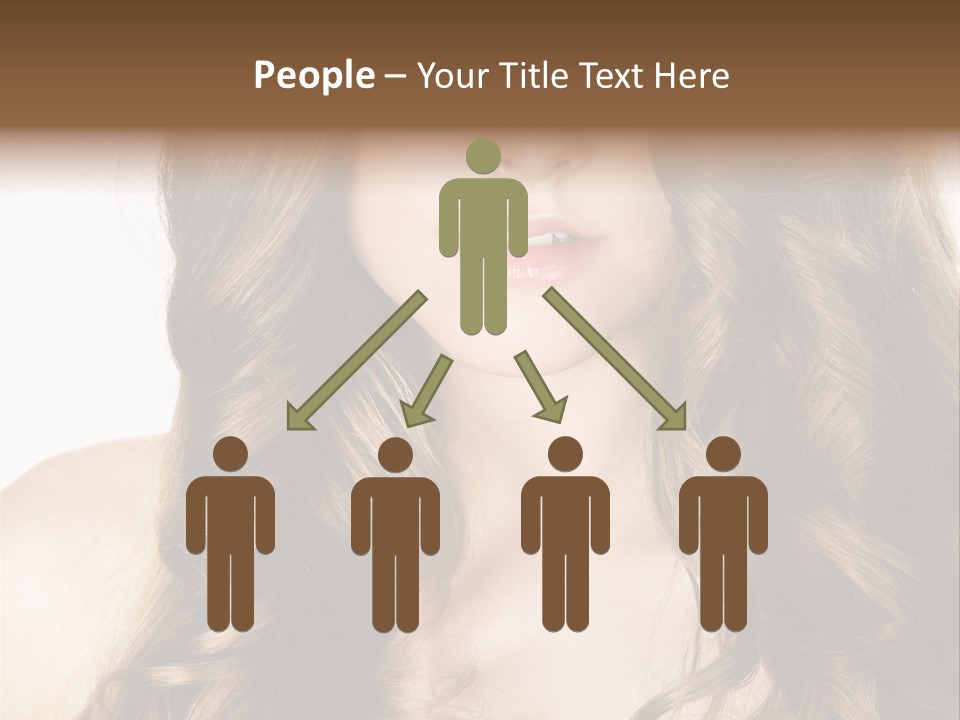 Adult Freshness Woman PowerPoint Template