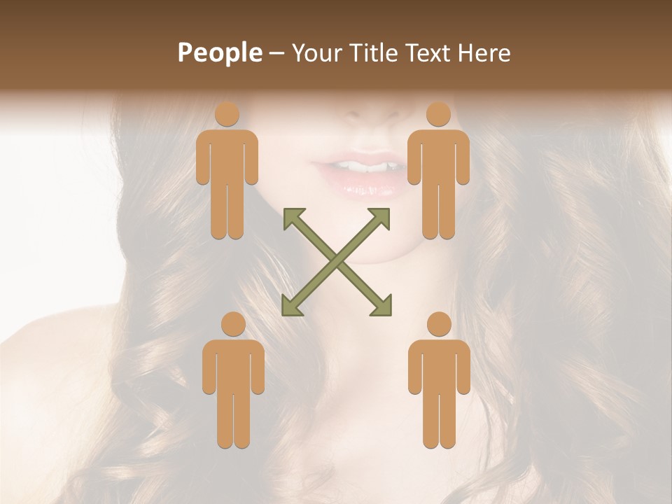 Adult Freshness Woman PowerPoint Template