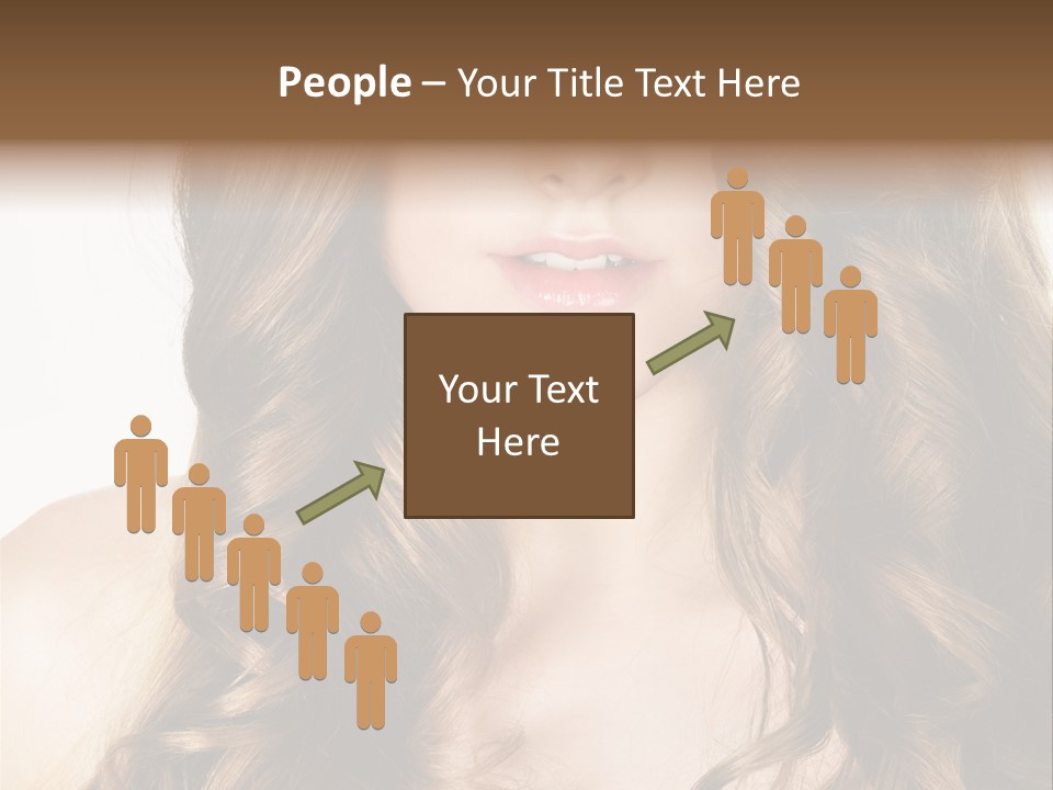 Adult Freshness Woman PowerPoint Template