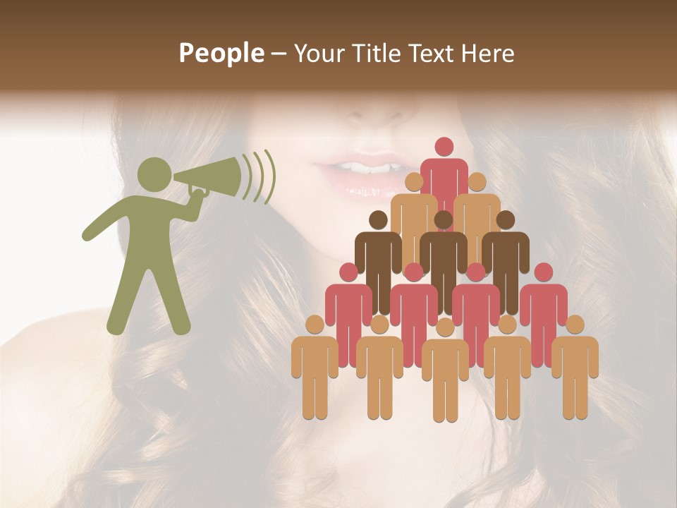 Adult Freshness Woman PowerPoint Template