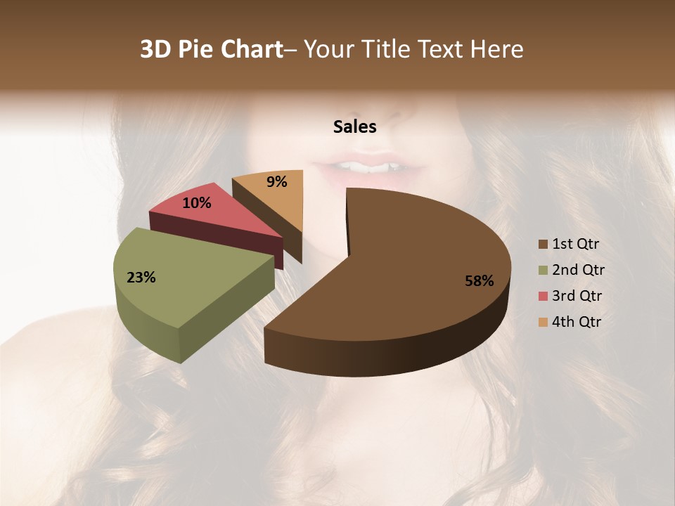 Adult Freshness Woman PowerPoint Template