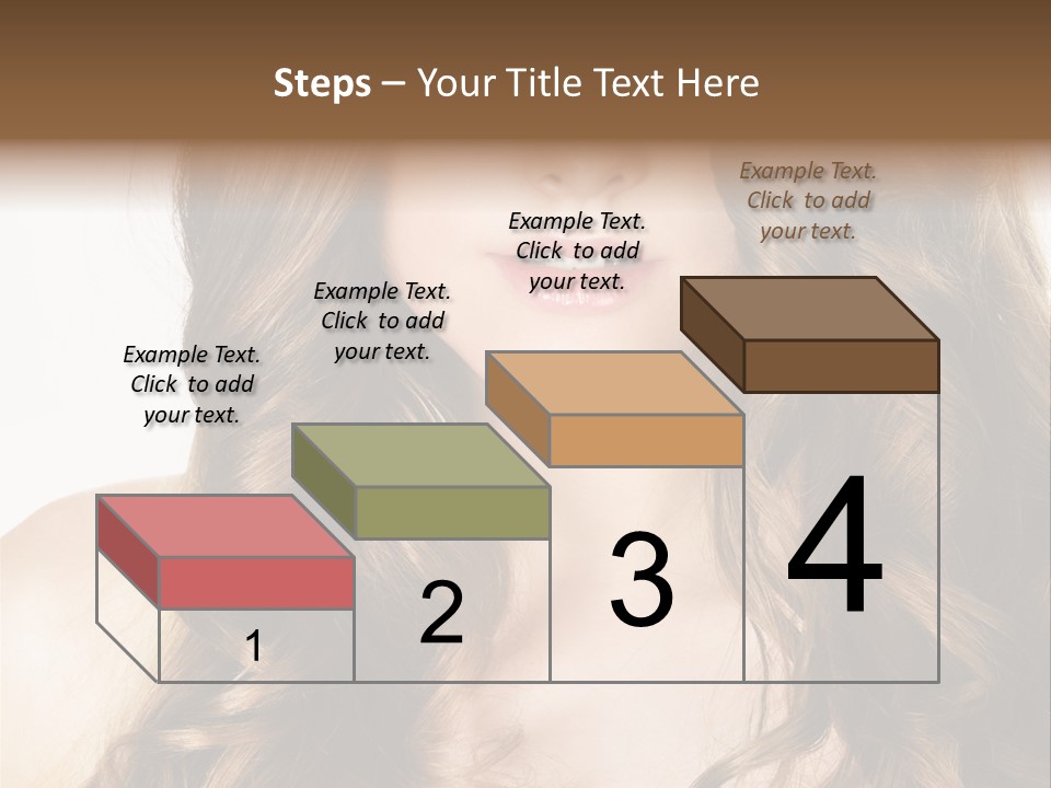 Adult Freshness Woman PowerPoint Template