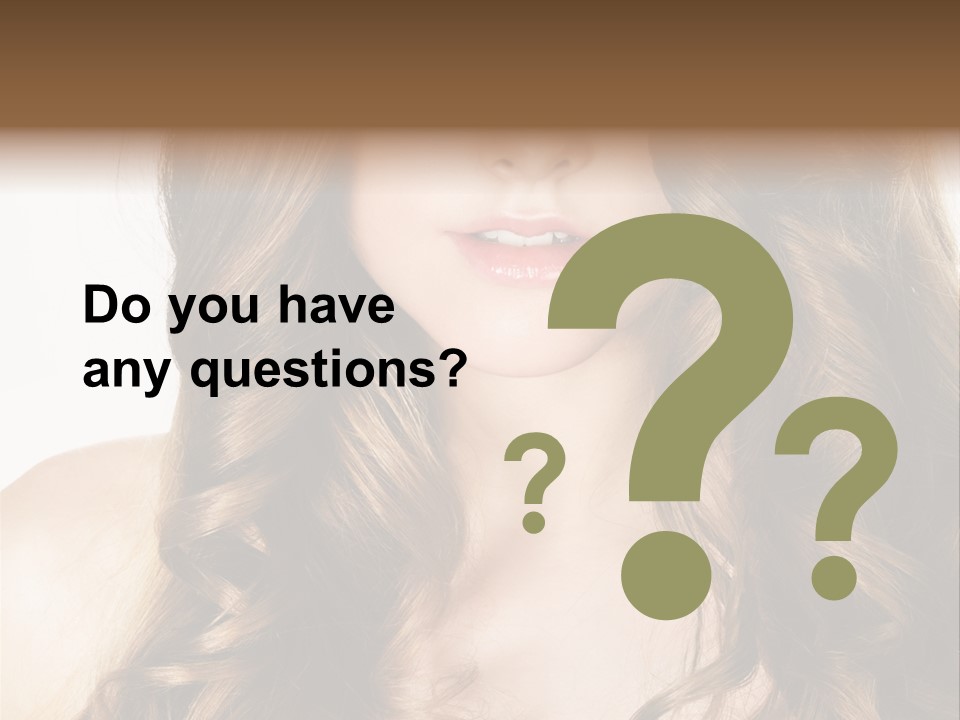 Adult Freshness Woman PowerPoint Template