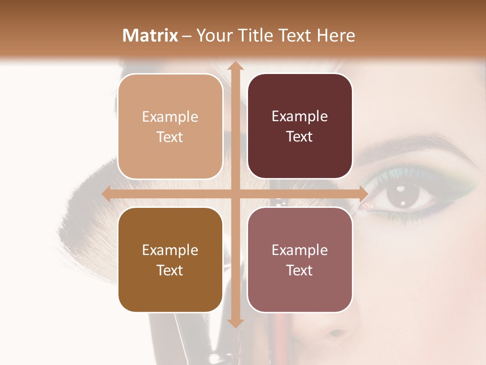 Model Face Make Up PowerPoint Template