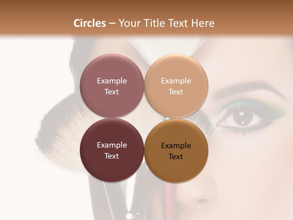 Model Face Make Up PowerPoint Template