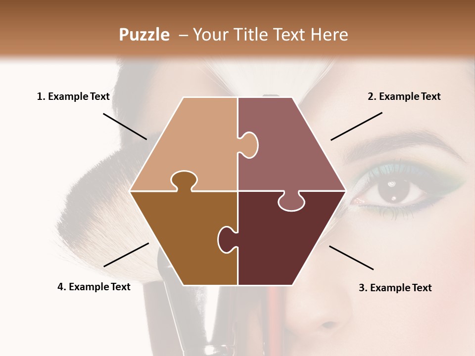 Model Face Make Up PowerPoint Template