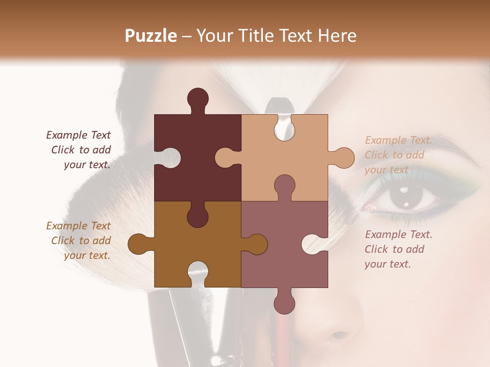 Model Face Make Up PowerPoint Template