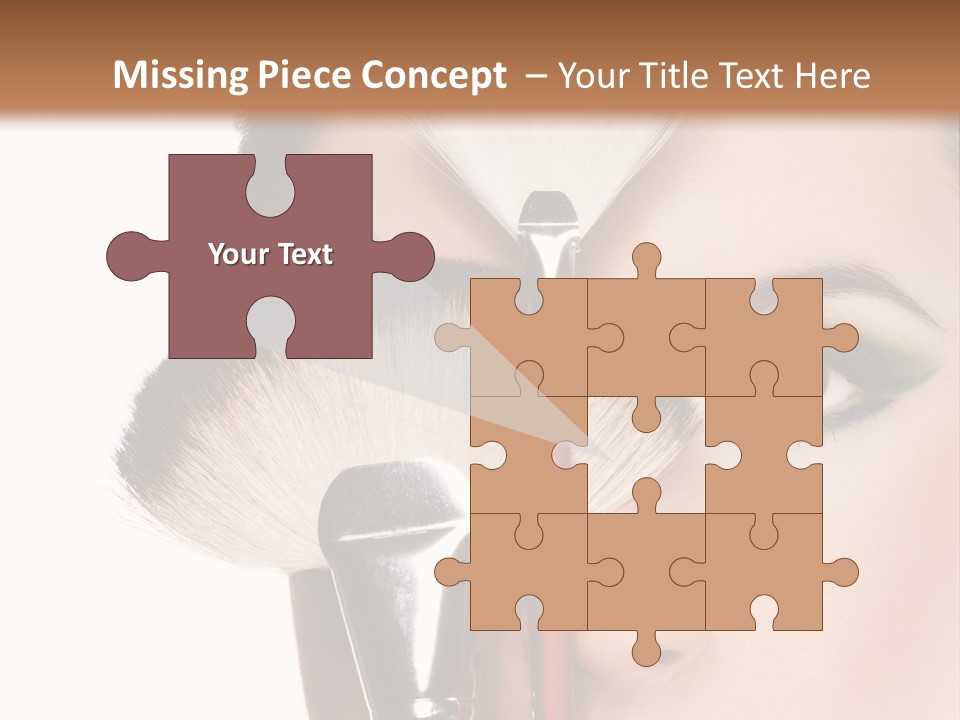 Model Face Make Up PowerPoint Template