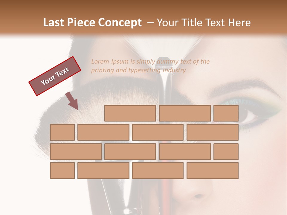 Model Face Make Up PowerPoint Template