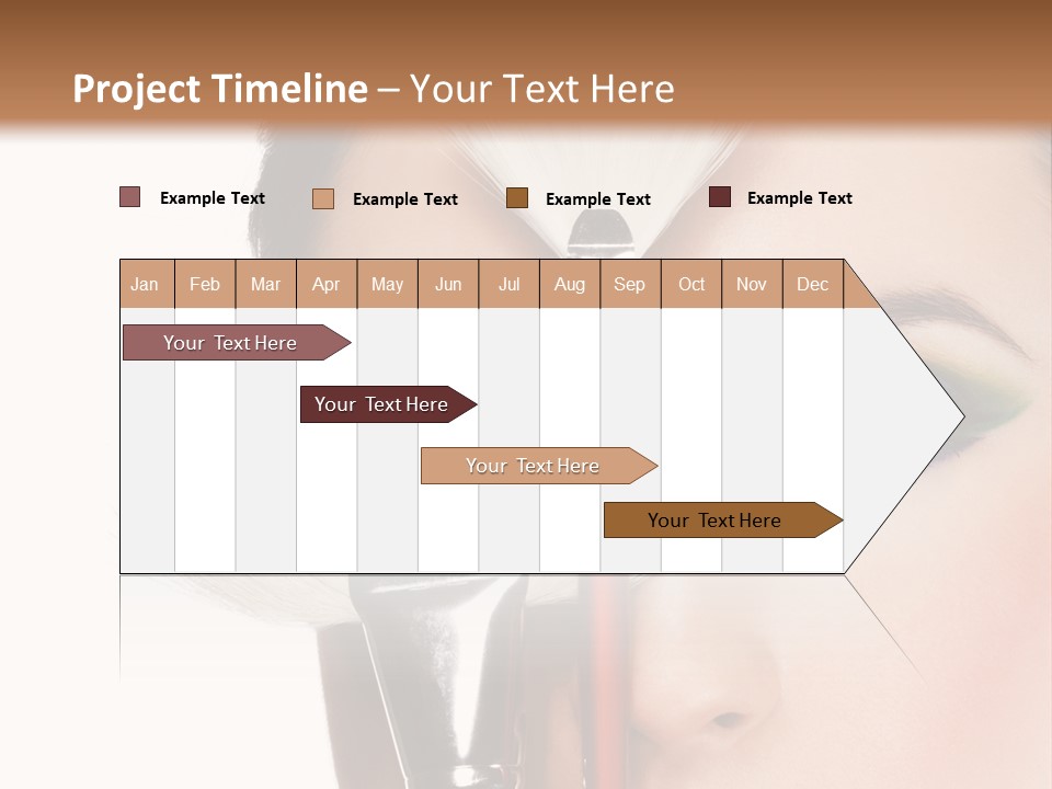 Model Face Make Up PowerPoint Template