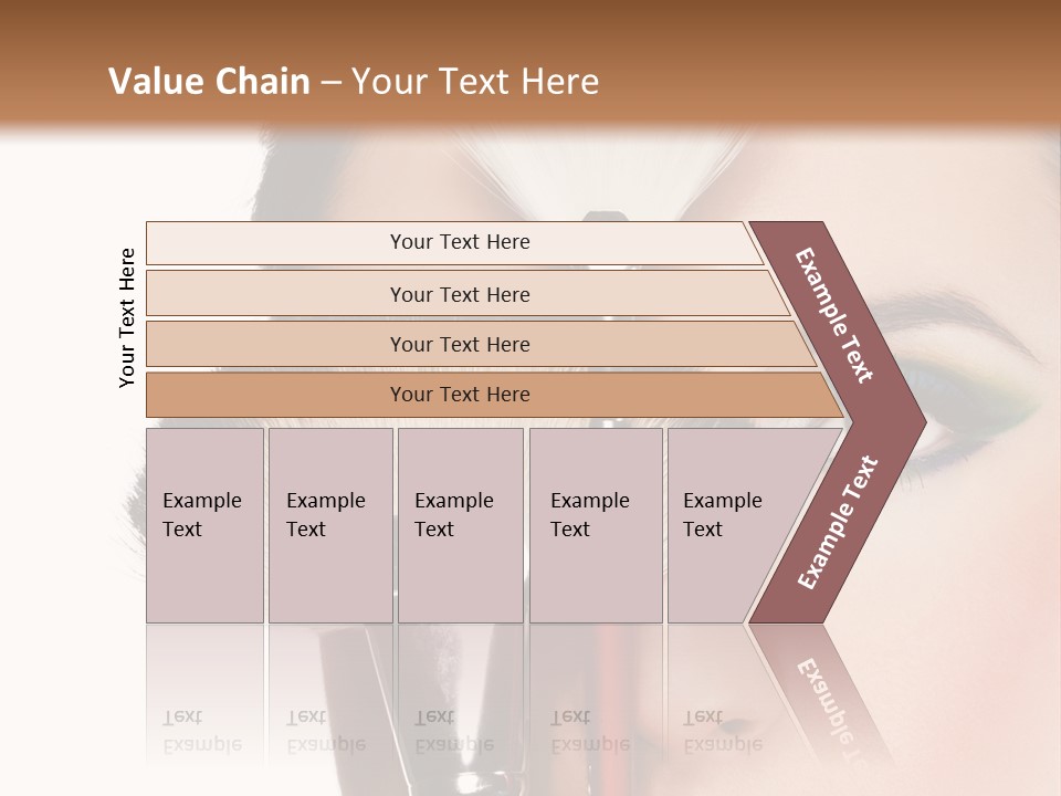 Model Face Make Up PowerPoint Template