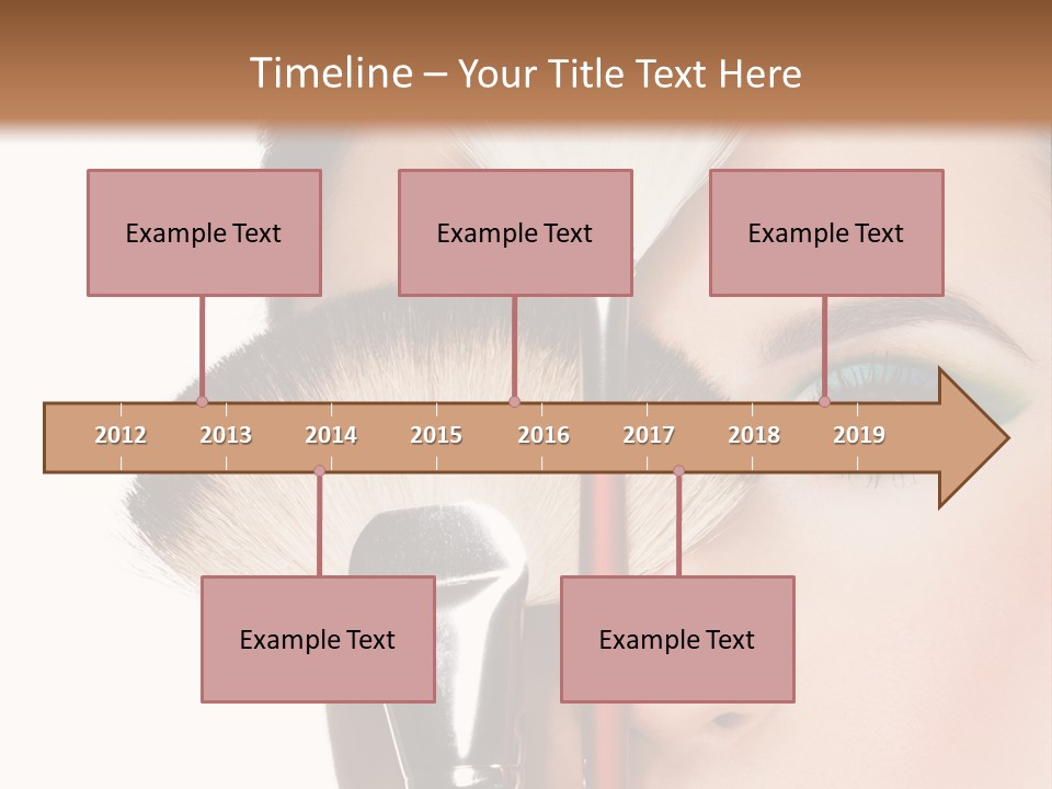 Model Face Make Up PowerPoint Template
