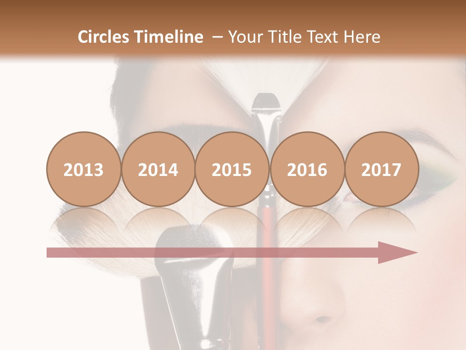 Model Face Make Up PowerPoint Template