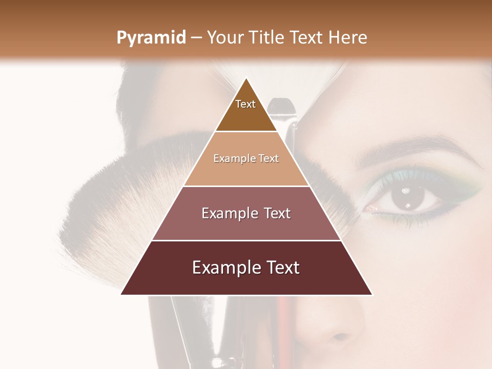 Model Face Make Up PowerPoint Template